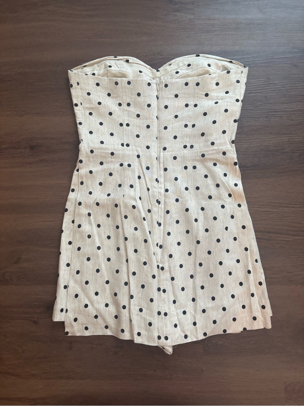 Amanda Uprichard Strapless Polka Dot Mini Dress - Picture 4 of 5